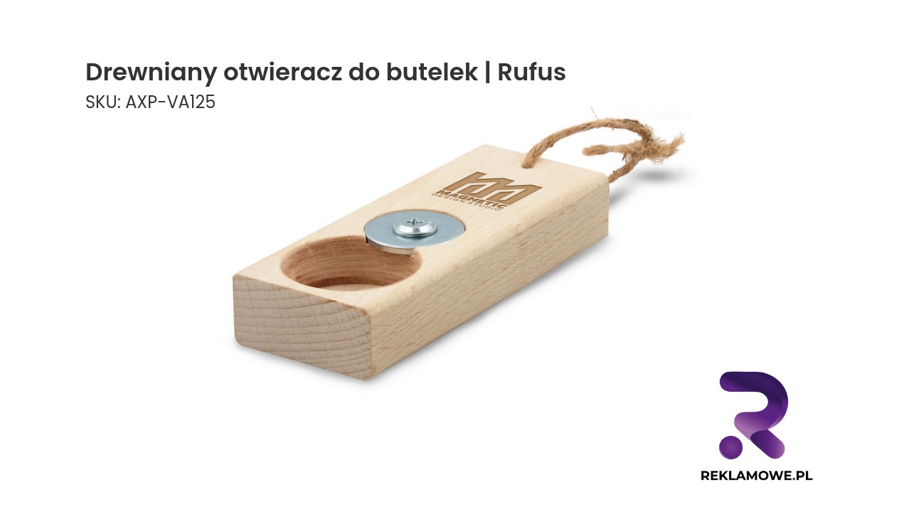 Drewniany otwieracz do butelek | Rufus Drewniany otwieracz do butelek marki Rufus