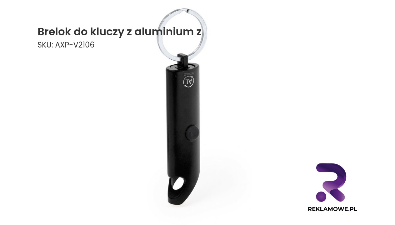 Brelok do kluczy wykonany z aluminium
