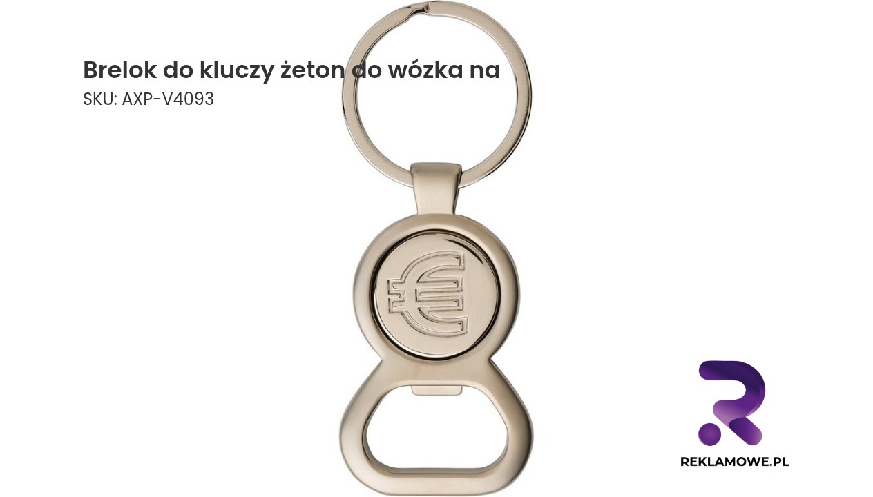 Brelok do kluczy z żetonem do wózka