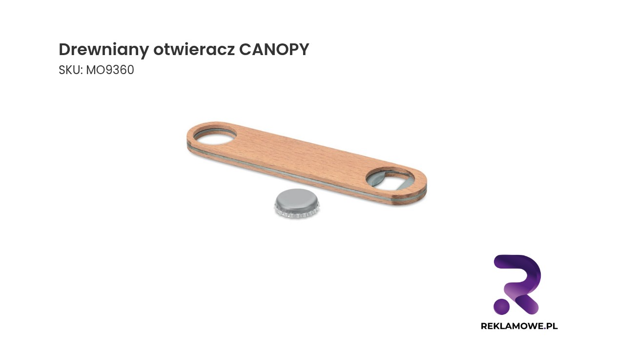 drewniany otwieracz do butelek CANOPY