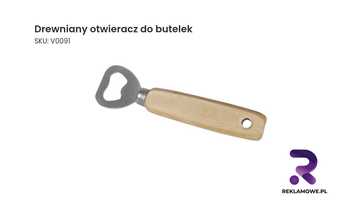 Drewniany otwieracz do butelek