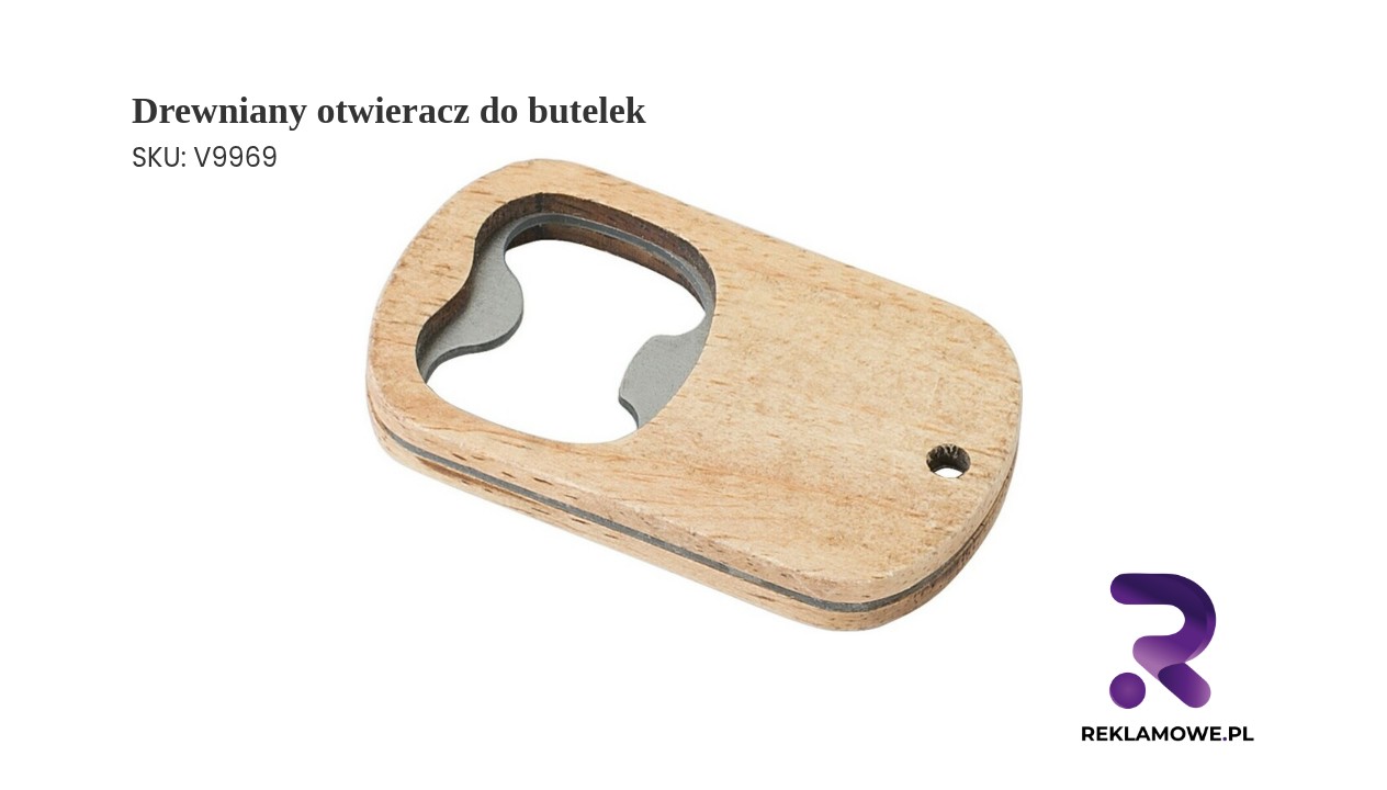 Elegancki drewniany otwieracz do butelek