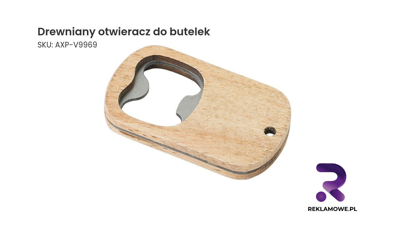 Drewniany otwieracz do butelek Drewniany otwieracz do butelek wykonany z wysokiej jakości materiału