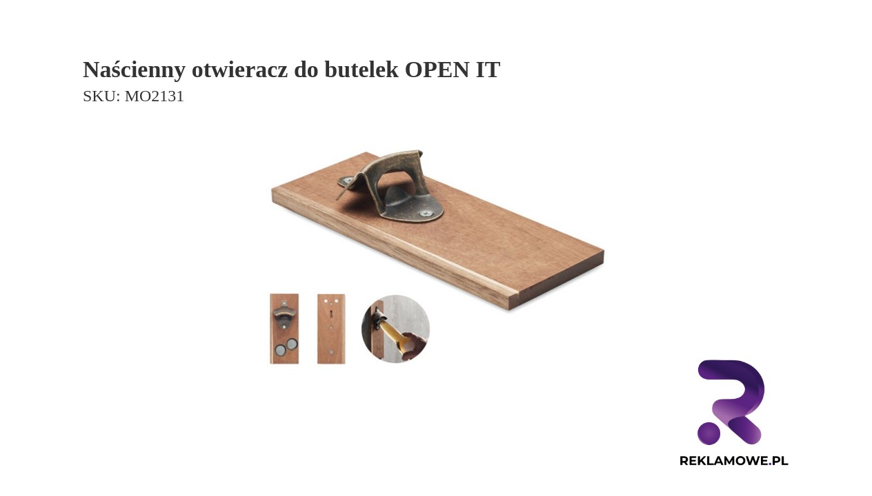 Naścienny otwieracz do butelek OPEN IT
