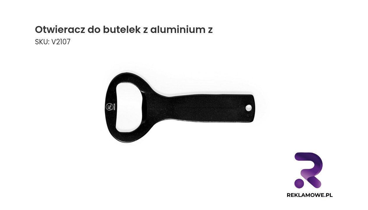 Otwieracz do butelek wykonany z aluminium