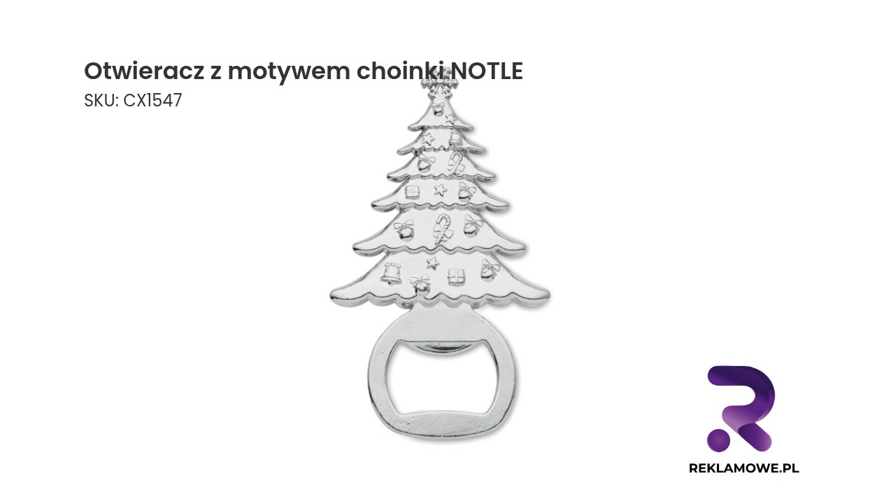 Otwieracz z motywem choinki NOTLE Otwieracz z motywem choinki NOTLE – świąteczny otwieracz do butelek